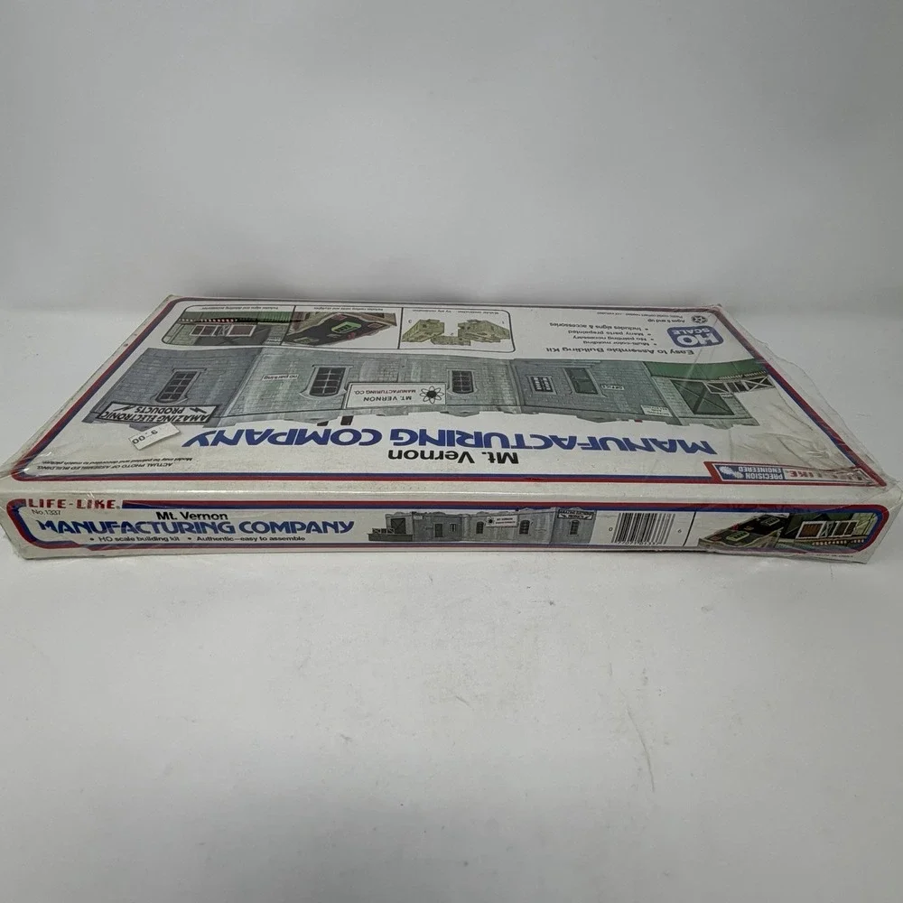 Life Like Mt. Vernon Manufacturing Company HO Scale Building Kit # 1337 Sealed